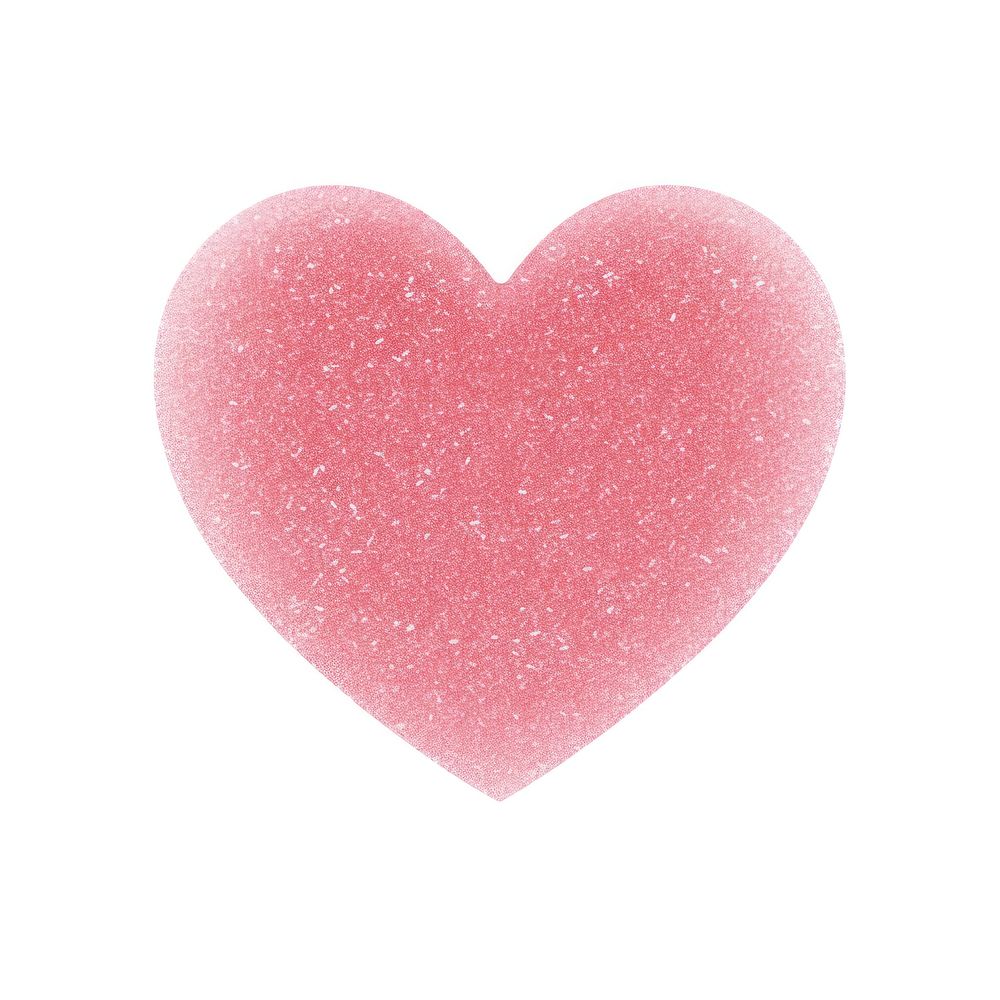 Pink color heart icon shape white background accessories.
