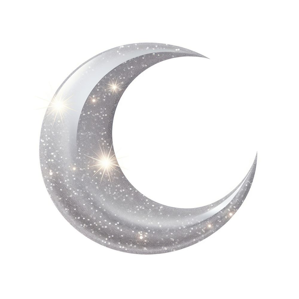 Silver color moon icon astronomy outdoors nature.