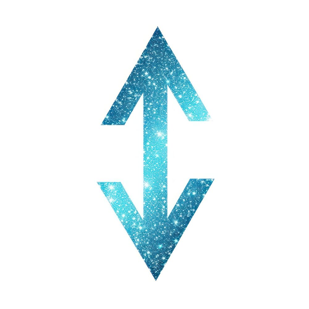 Tan blue color arrow icon symbol shape sign.