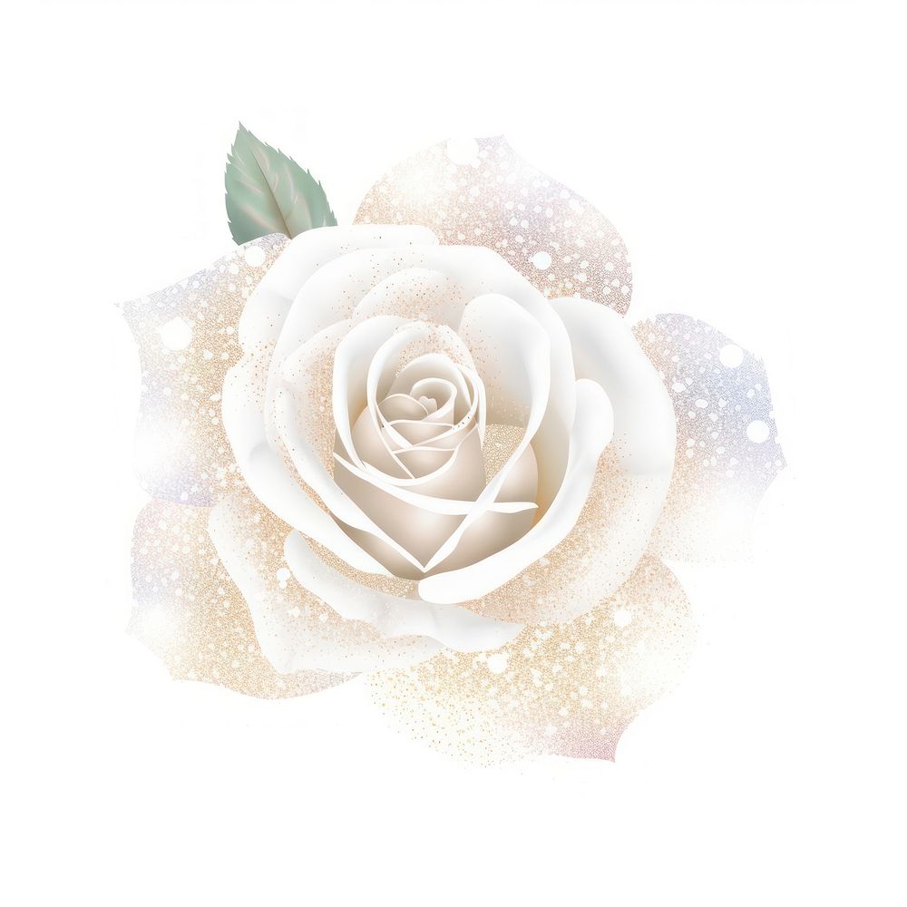 White rose icon flower petal plant.