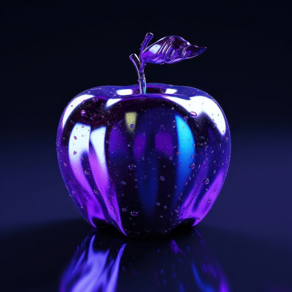 Apple purple violet shiny.
