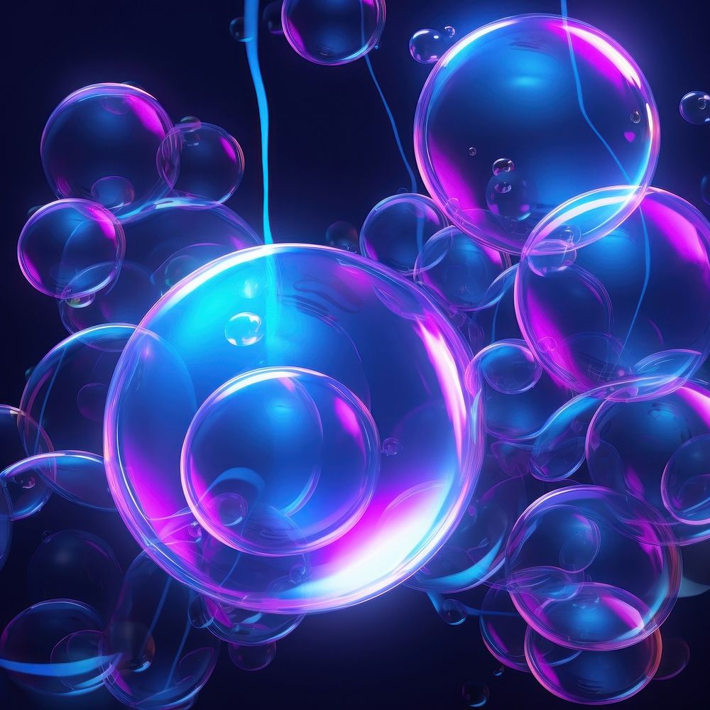 Bubbles floating light backgrounds pattern.