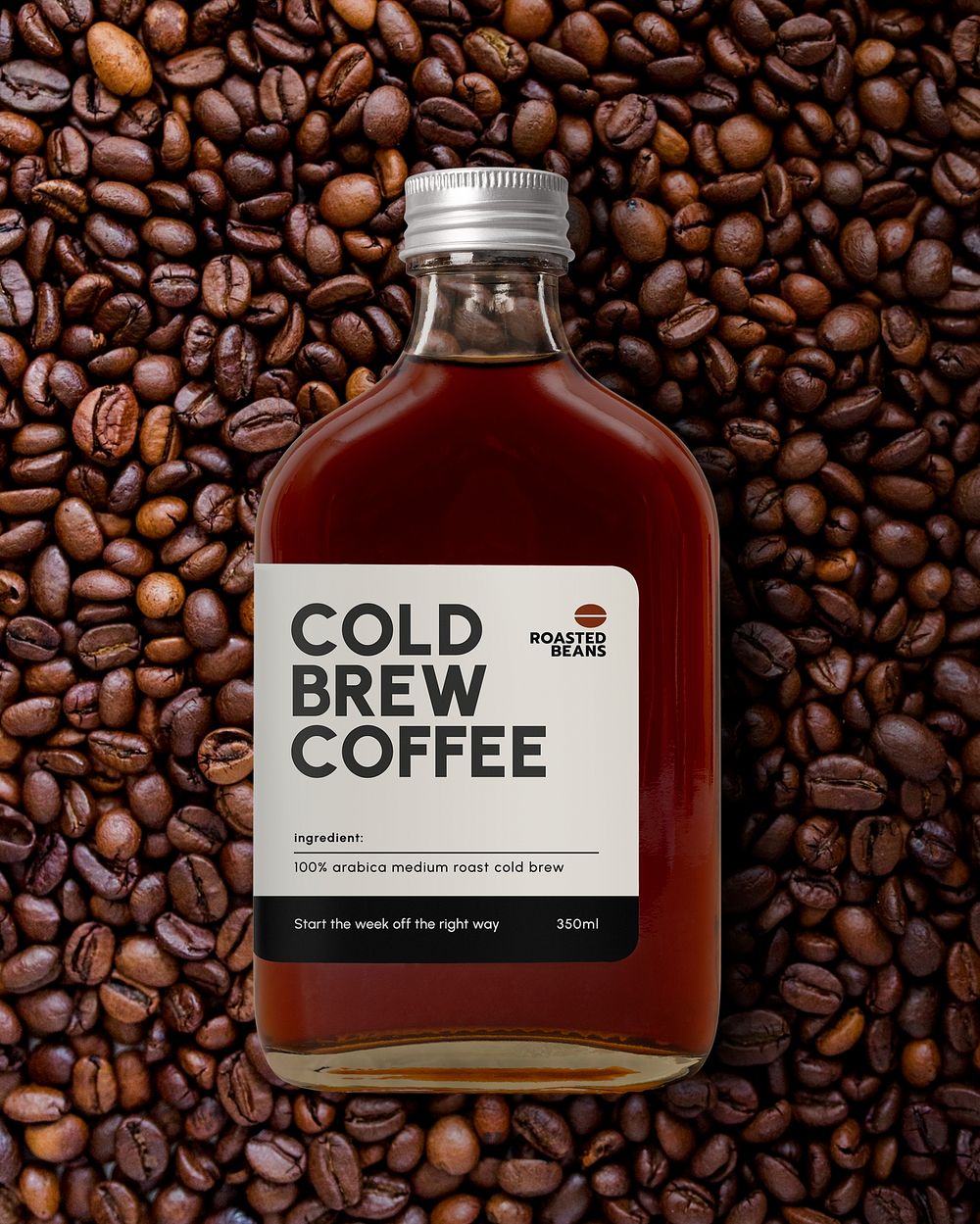 Cold brew coffee bottle