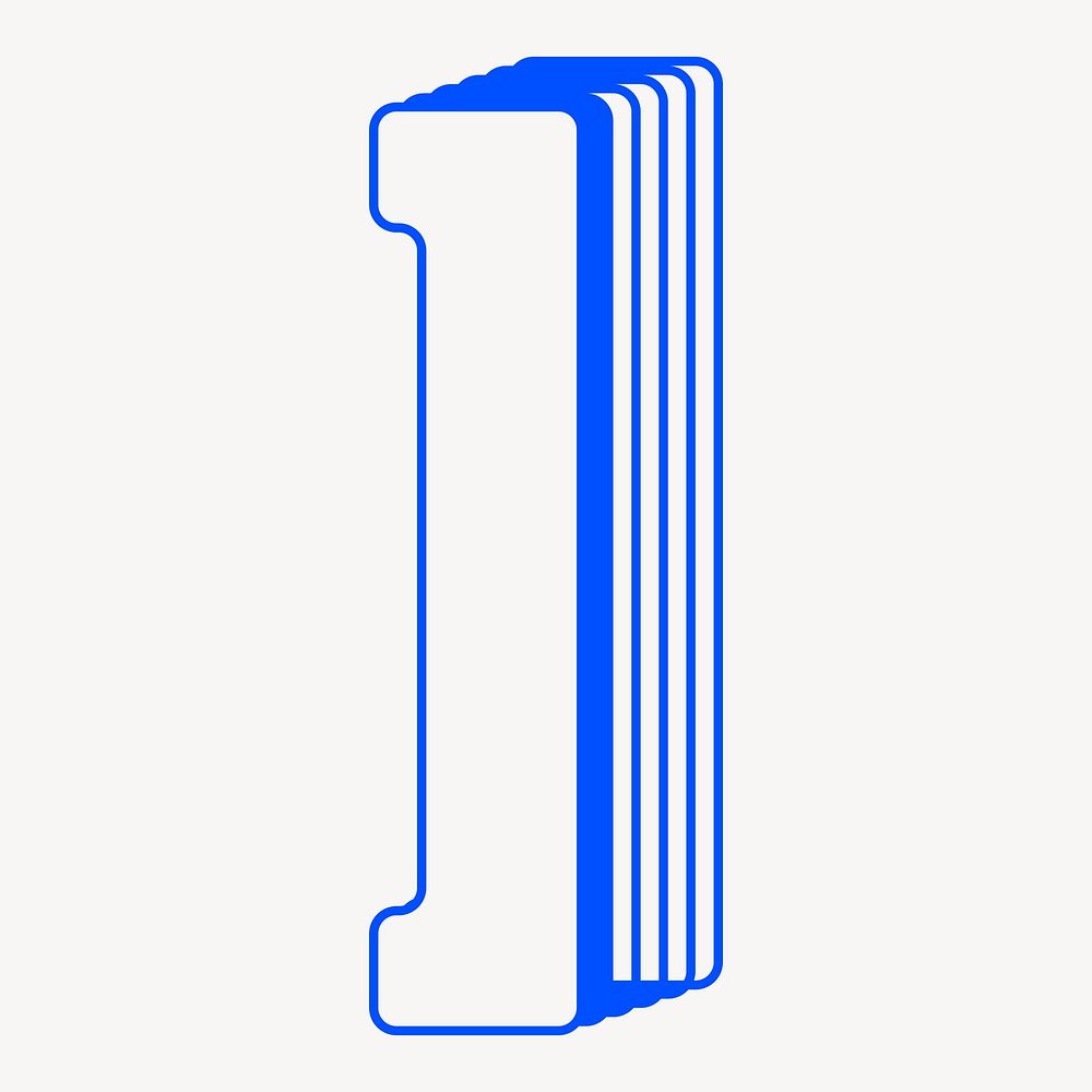 Blue bracket symbol