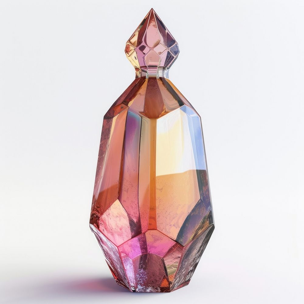 Wine bottle crystal gemstone perfume.