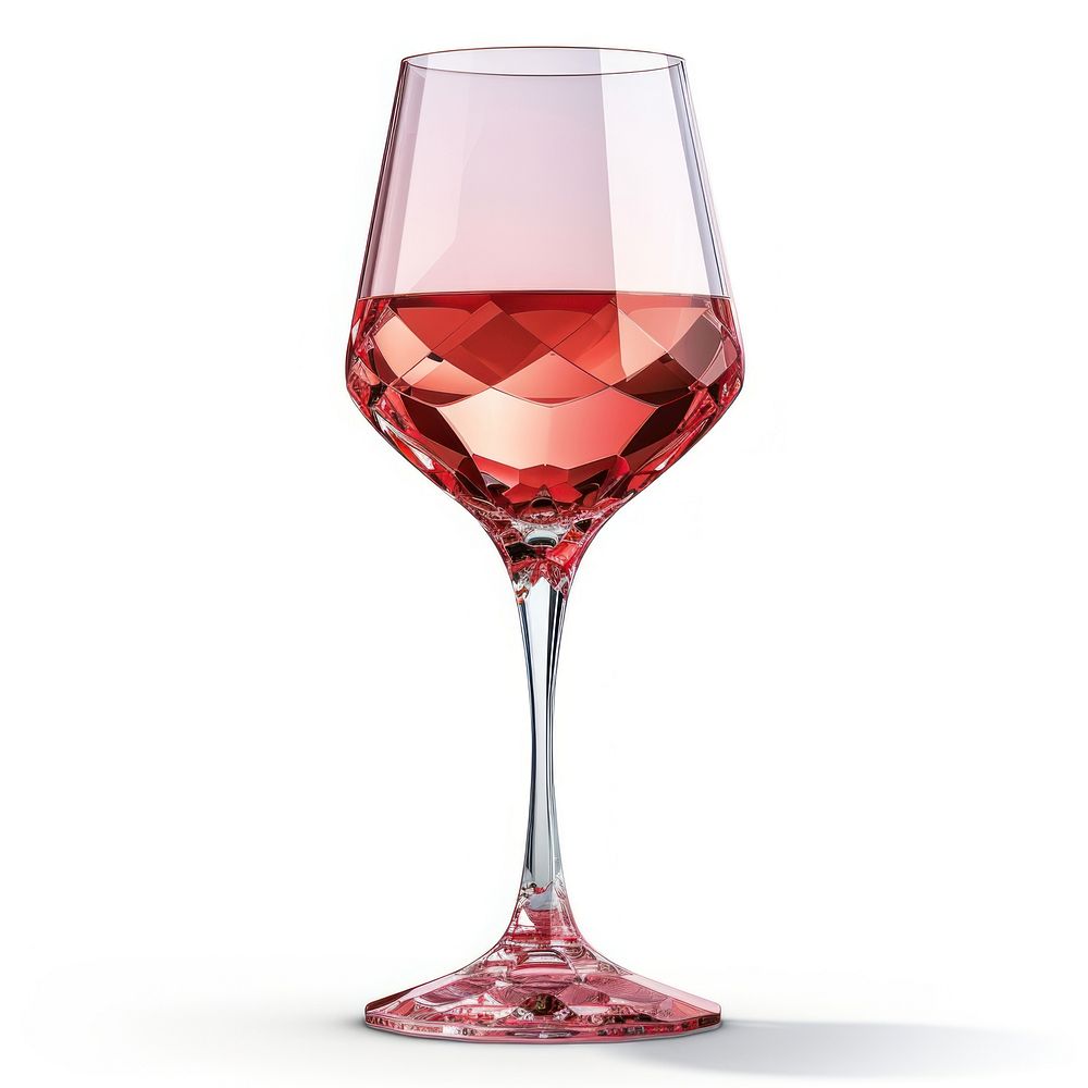 Wine glass drink white background cosmopolitan.