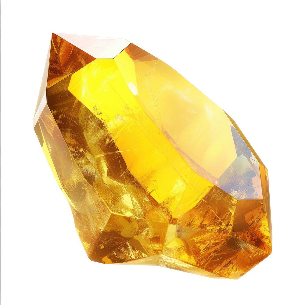 Lemon gemstone crystal mineral.