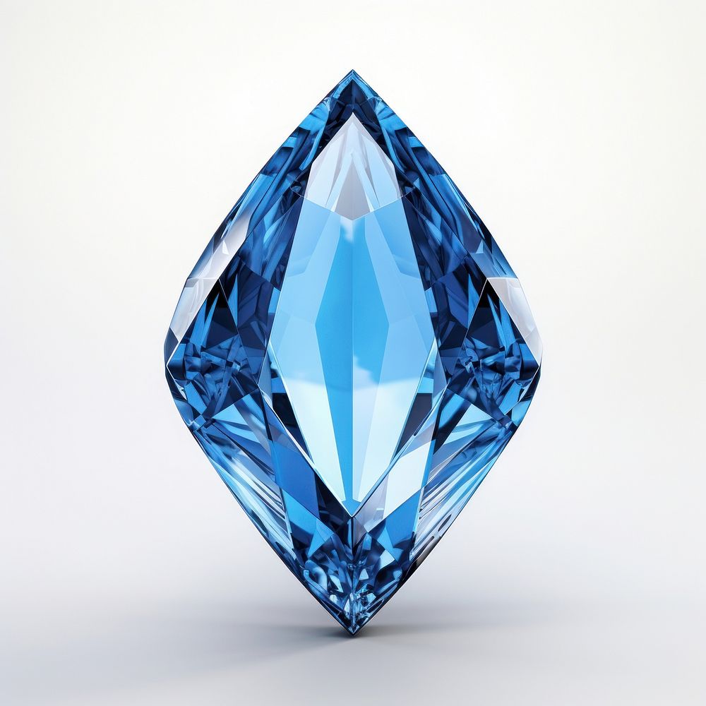 Blue shield gemstone jewelry diamond.