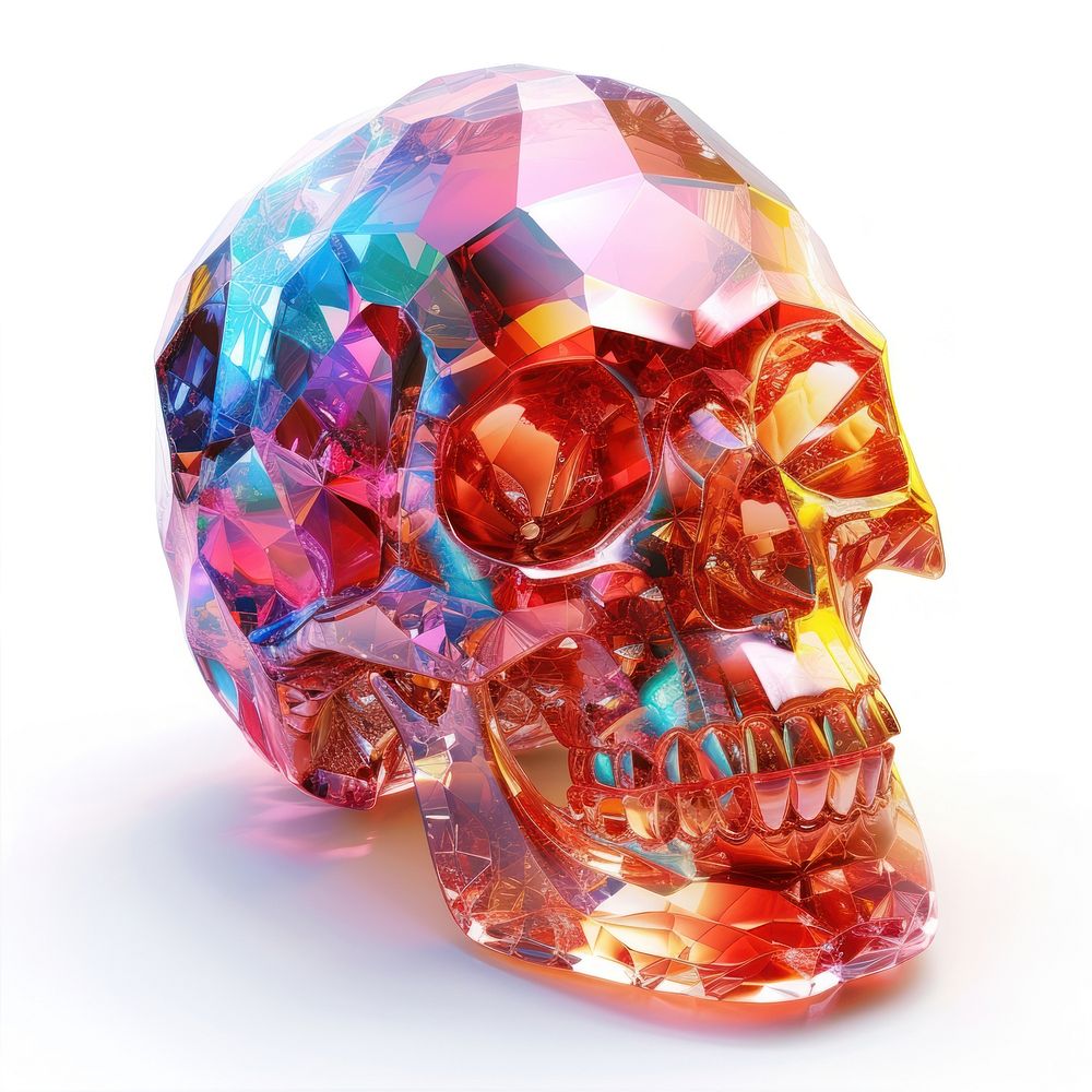 Cinco de mayo skull gemstone jewelry crystal.