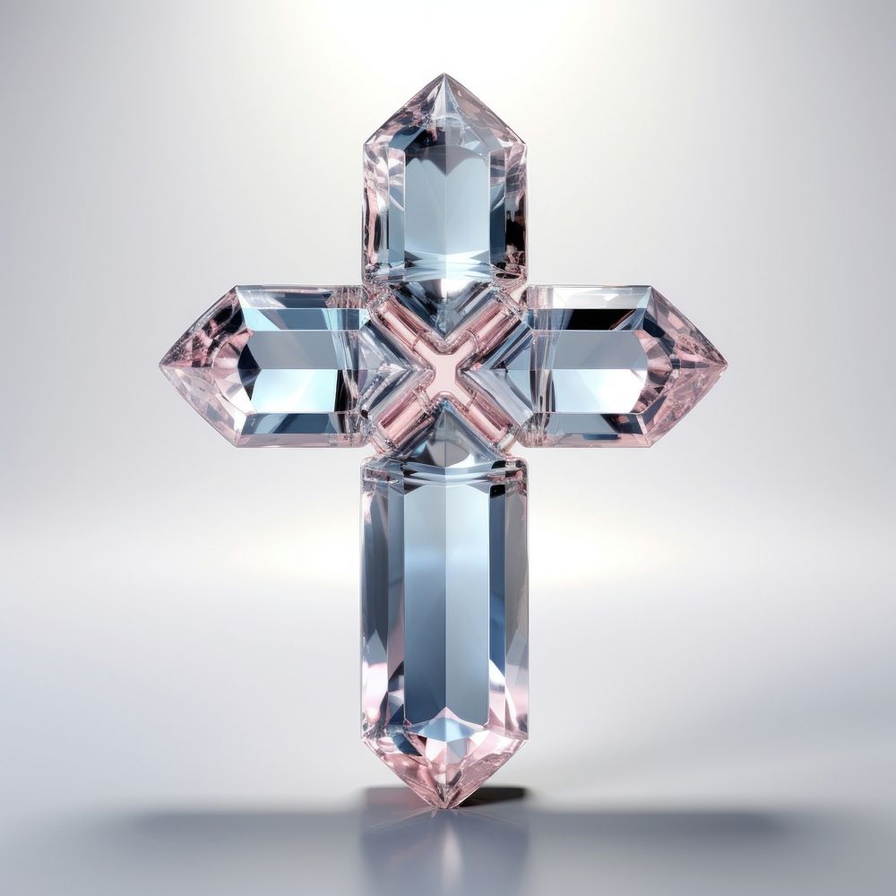 Cross gemstone crystal jewelry.