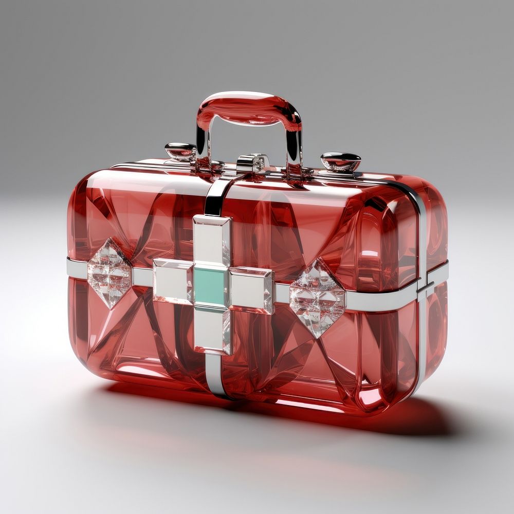 First aid kit container suitcase luggage.