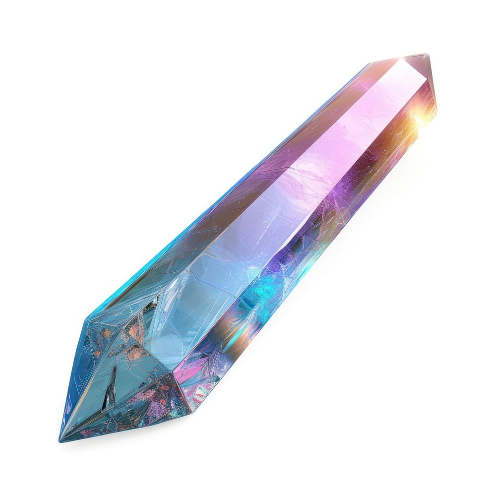 Knife gemstone crystal blade.