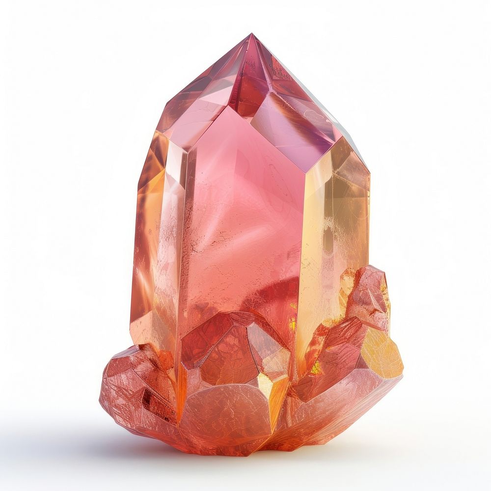 Peach gemstone crystal mineral.