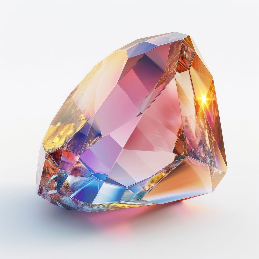 Prism gemstone crystal jewelry.