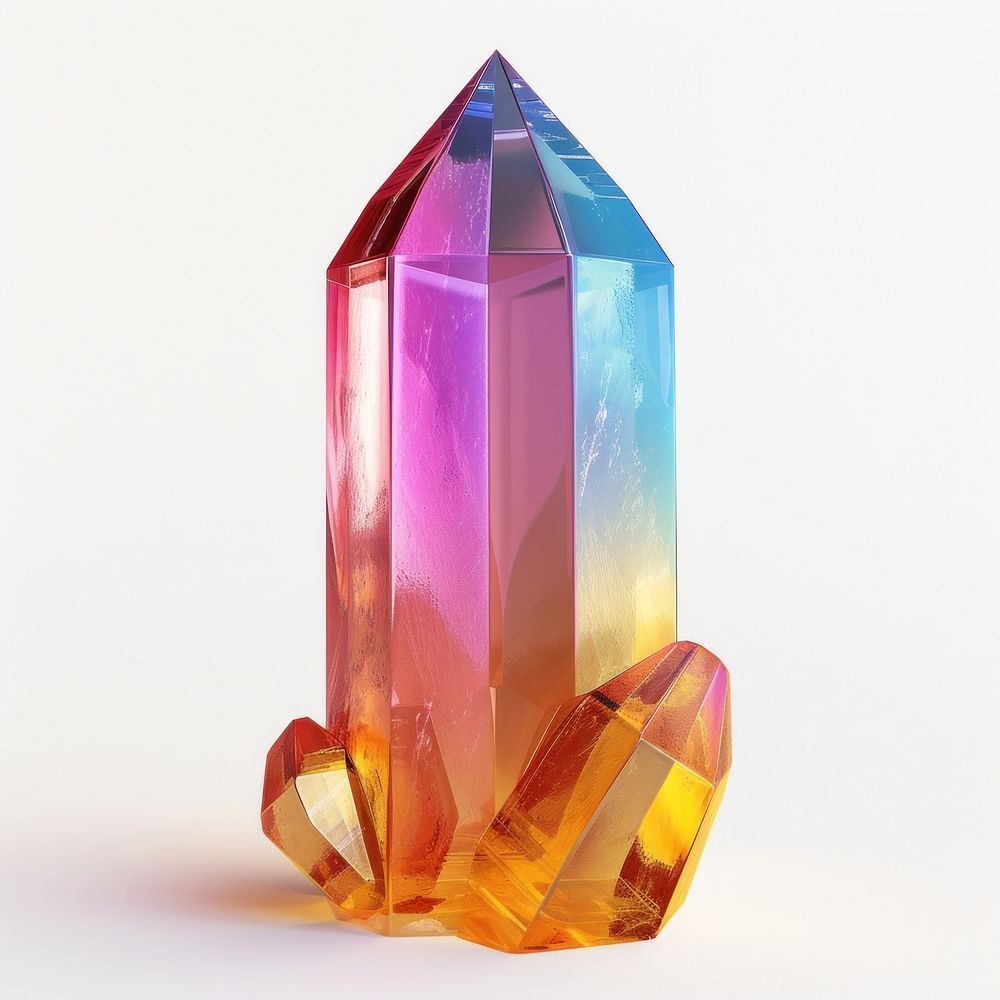 Prism gemstone crystal mineral.