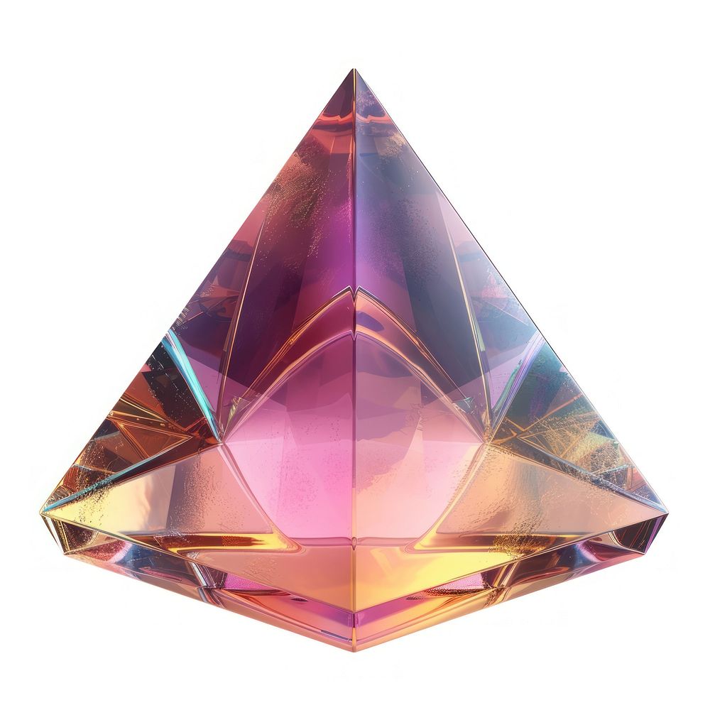 Pyramid gemstone crystal jewelry.