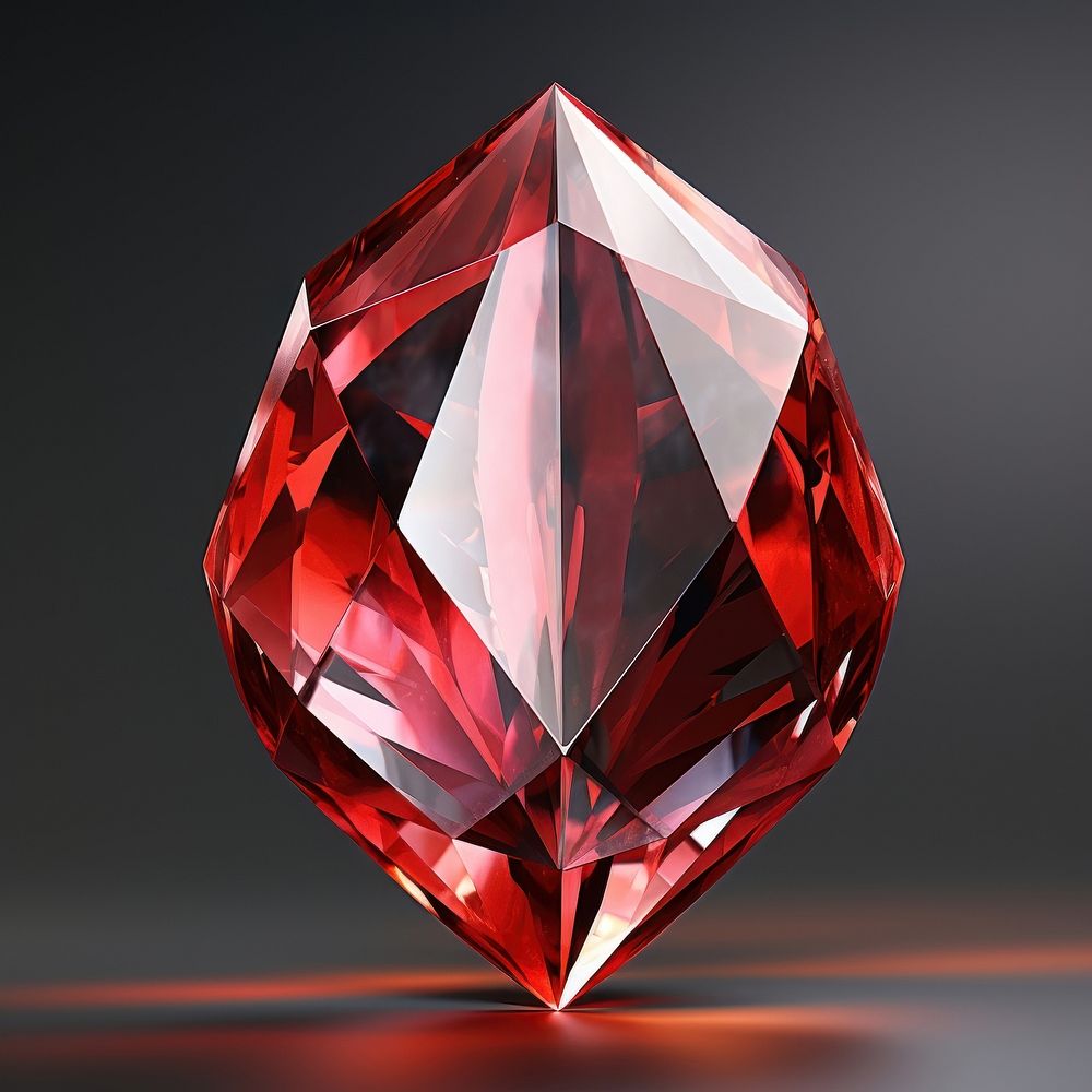 Red mouth gemstone crystal jewelry.