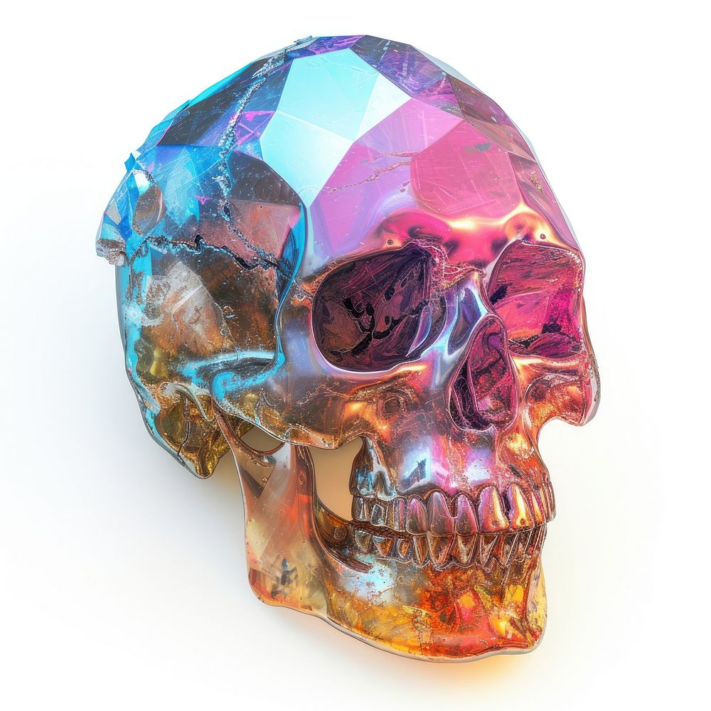 Skull gemstone jewelry crystal.