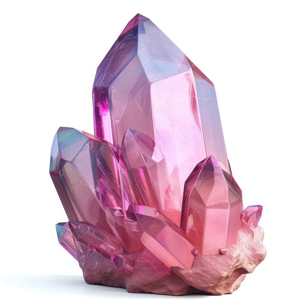 Symbol gemstone crystal amethyst.