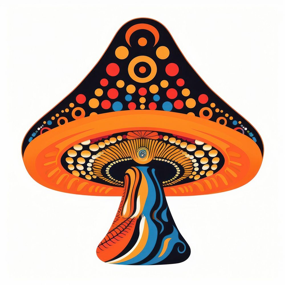 Mushroom pattern art creativity handicraft.