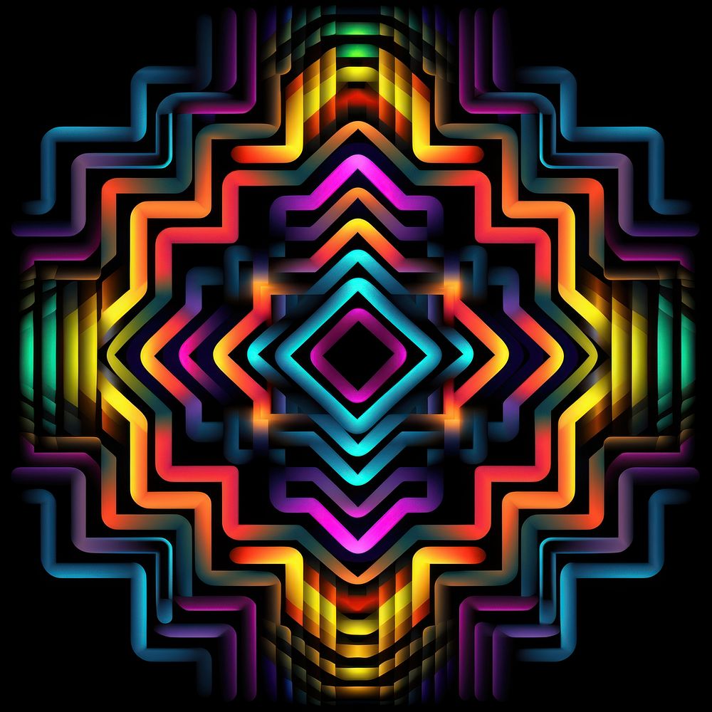 Chest pattern abstract art kaleidoscope.