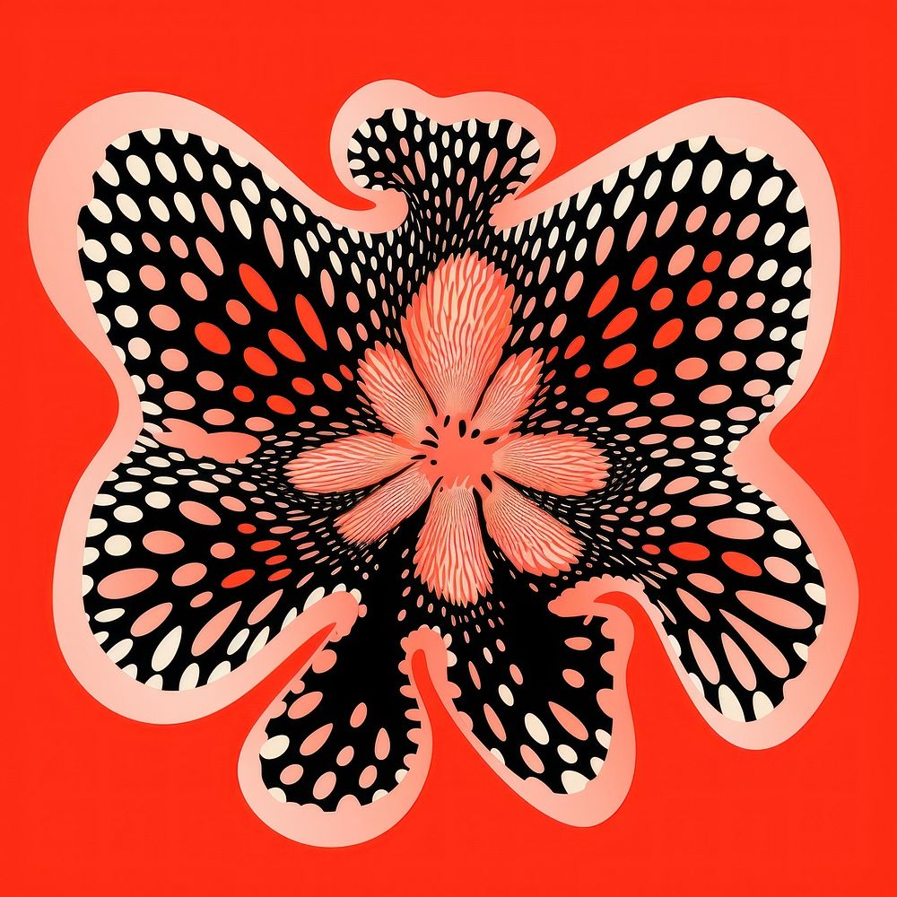 Coral pattern petal art creativity.