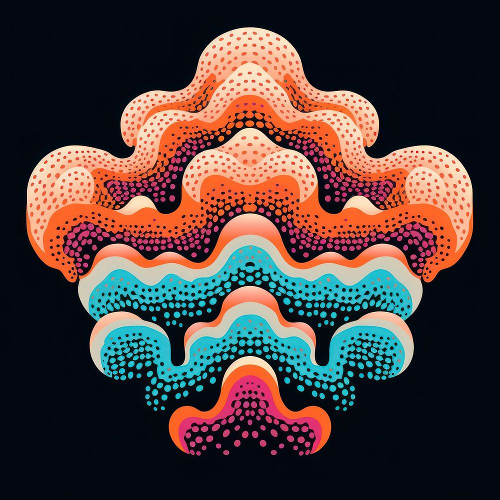 Coral pattern art accessories creativity.