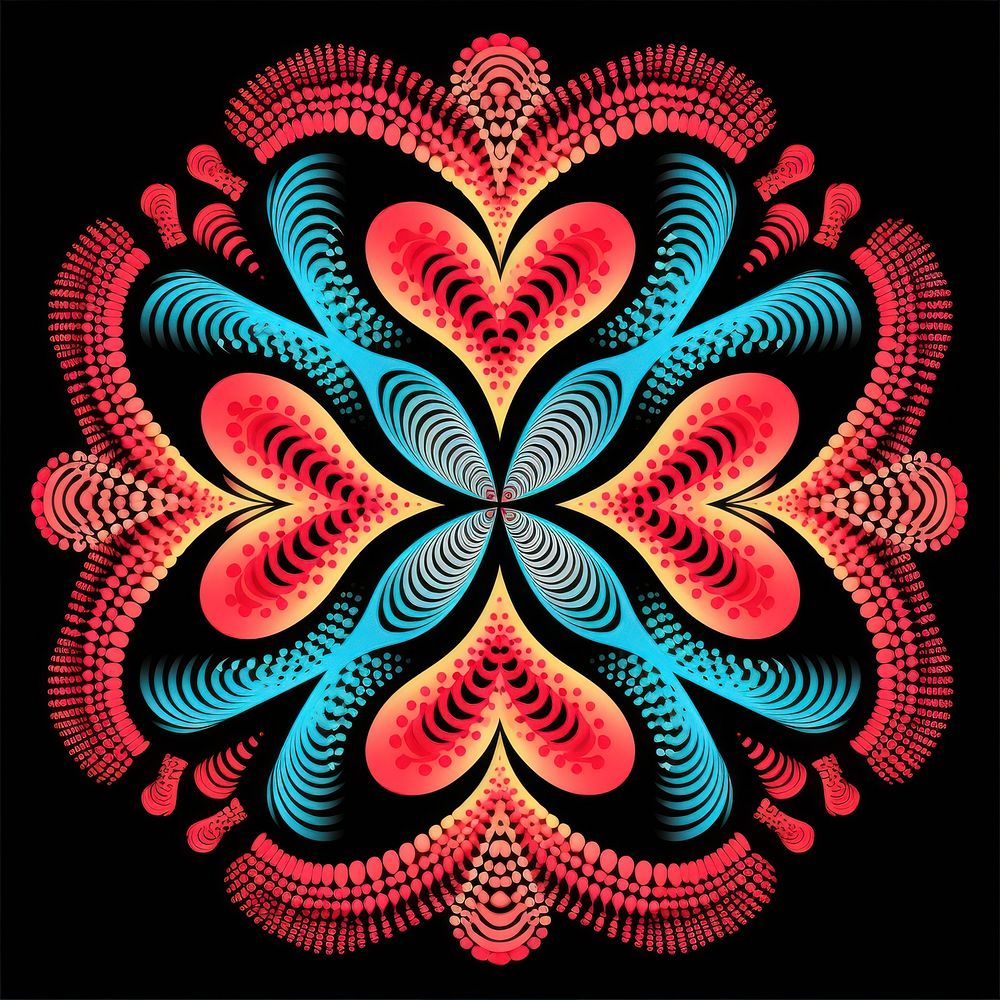 Coral pattern art abstract graphics.