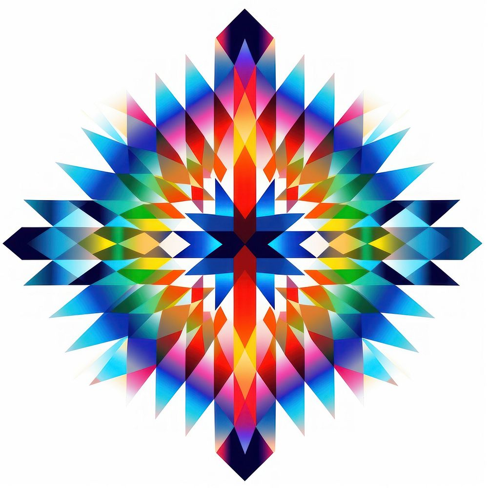 Diamond pattern art abstract kaleidoscope.
