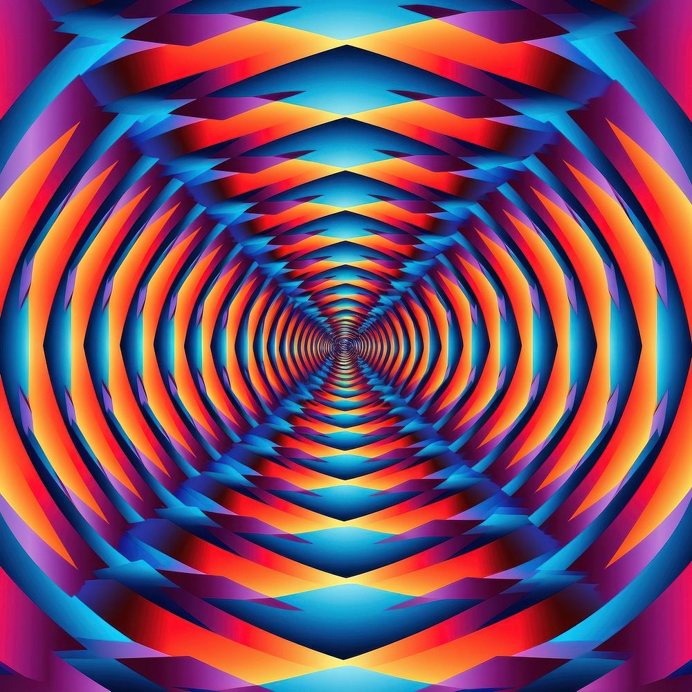 Geometric pattern abstract spiral purple.