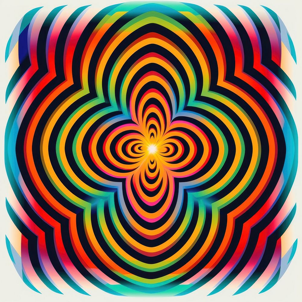 Geometric pattern abstract spiral art.