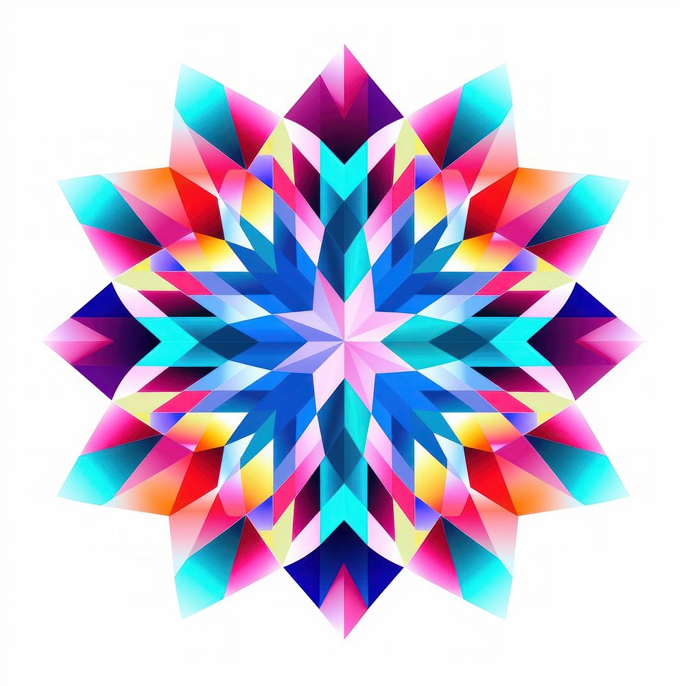 Snowflake pattern art abstract graphics.