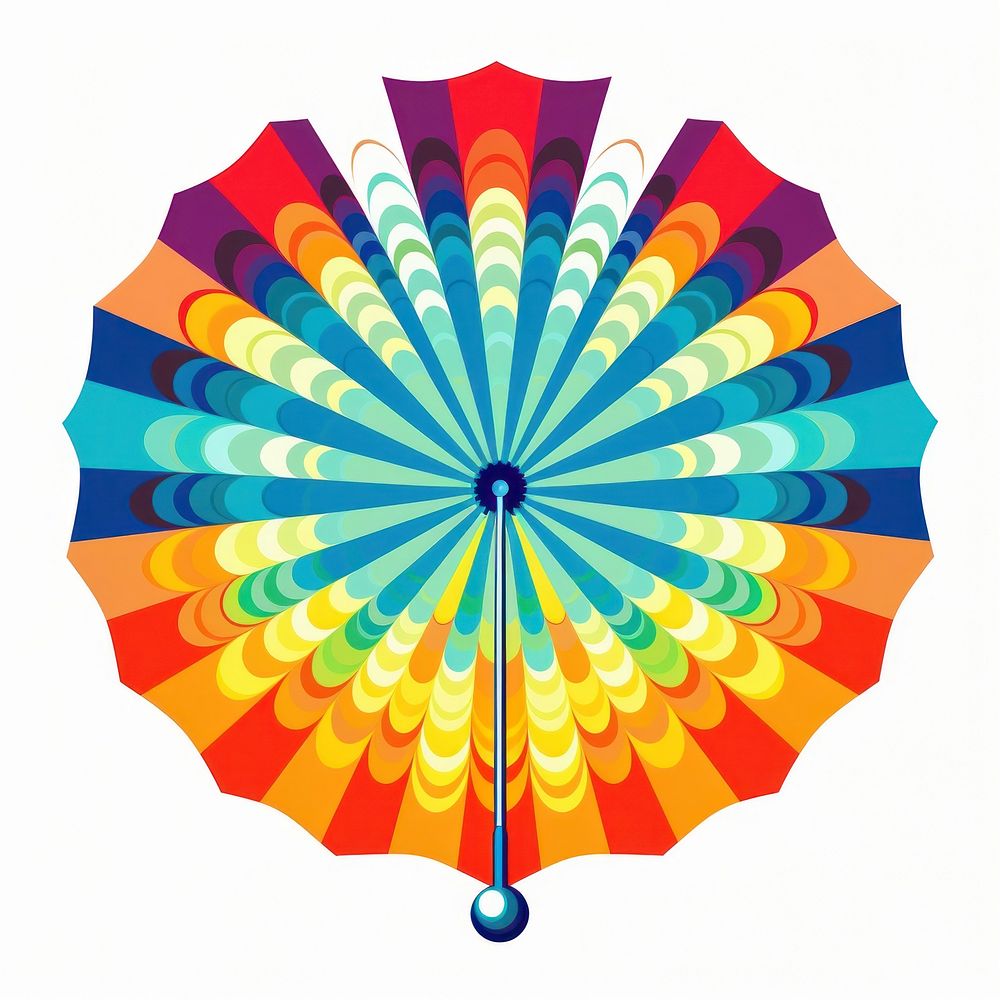 Umbrella pattern abstract art kaleidoscope.