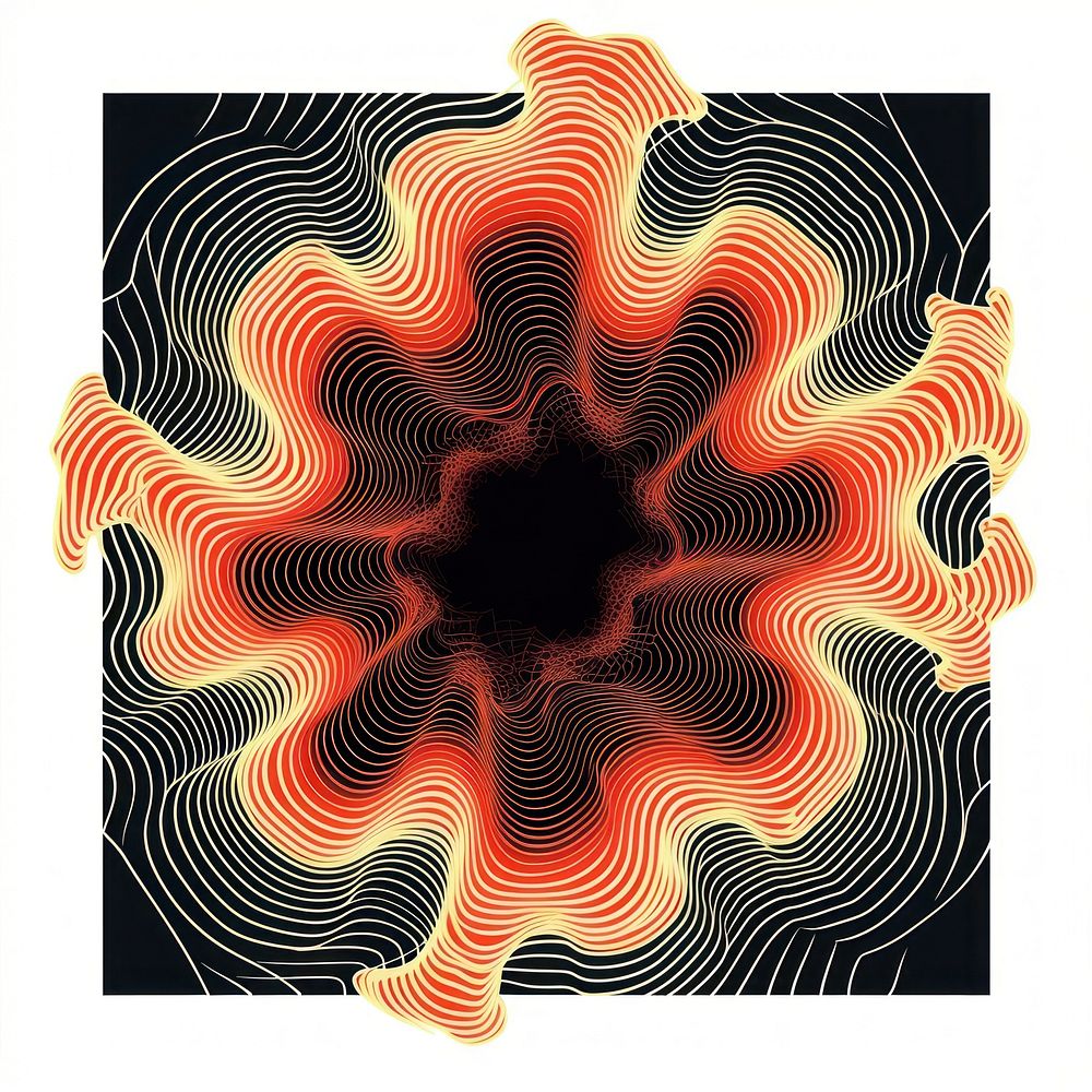 Fire art abstract pattern.