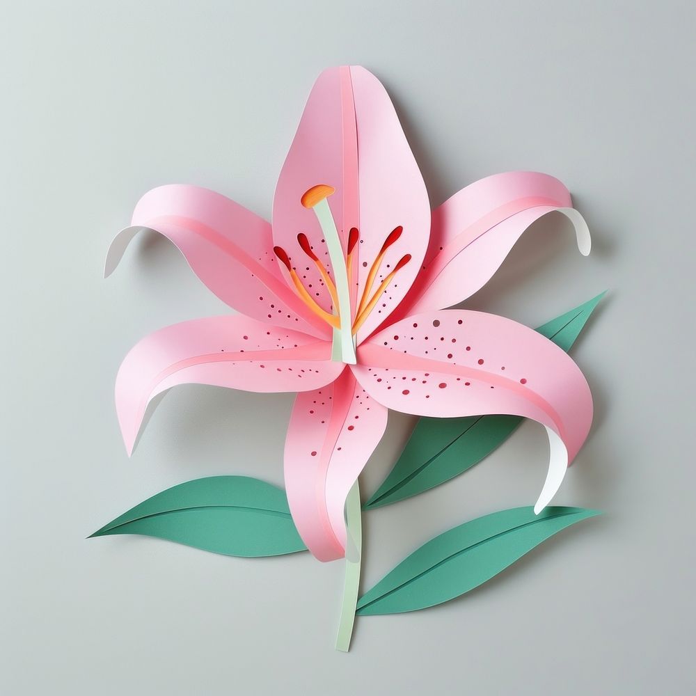 Lily flower plant art.