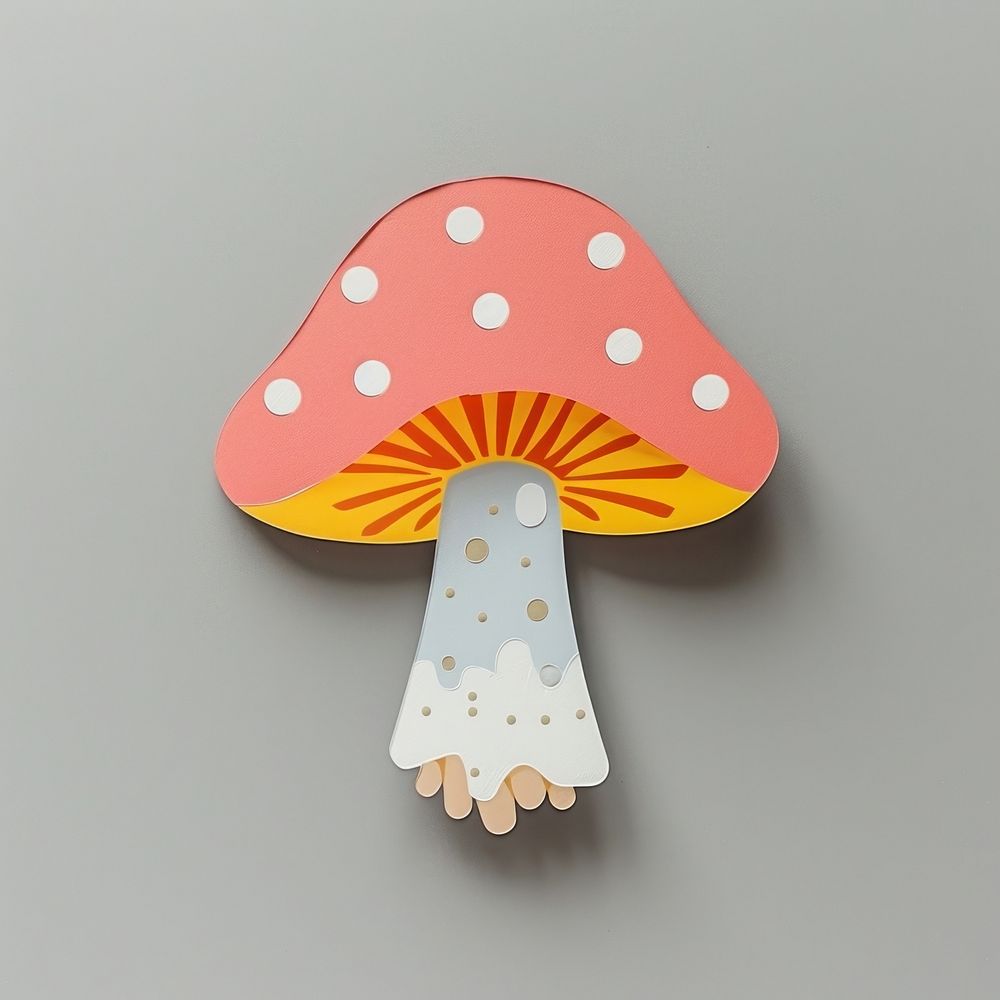 Mushroom agaric fungus art.