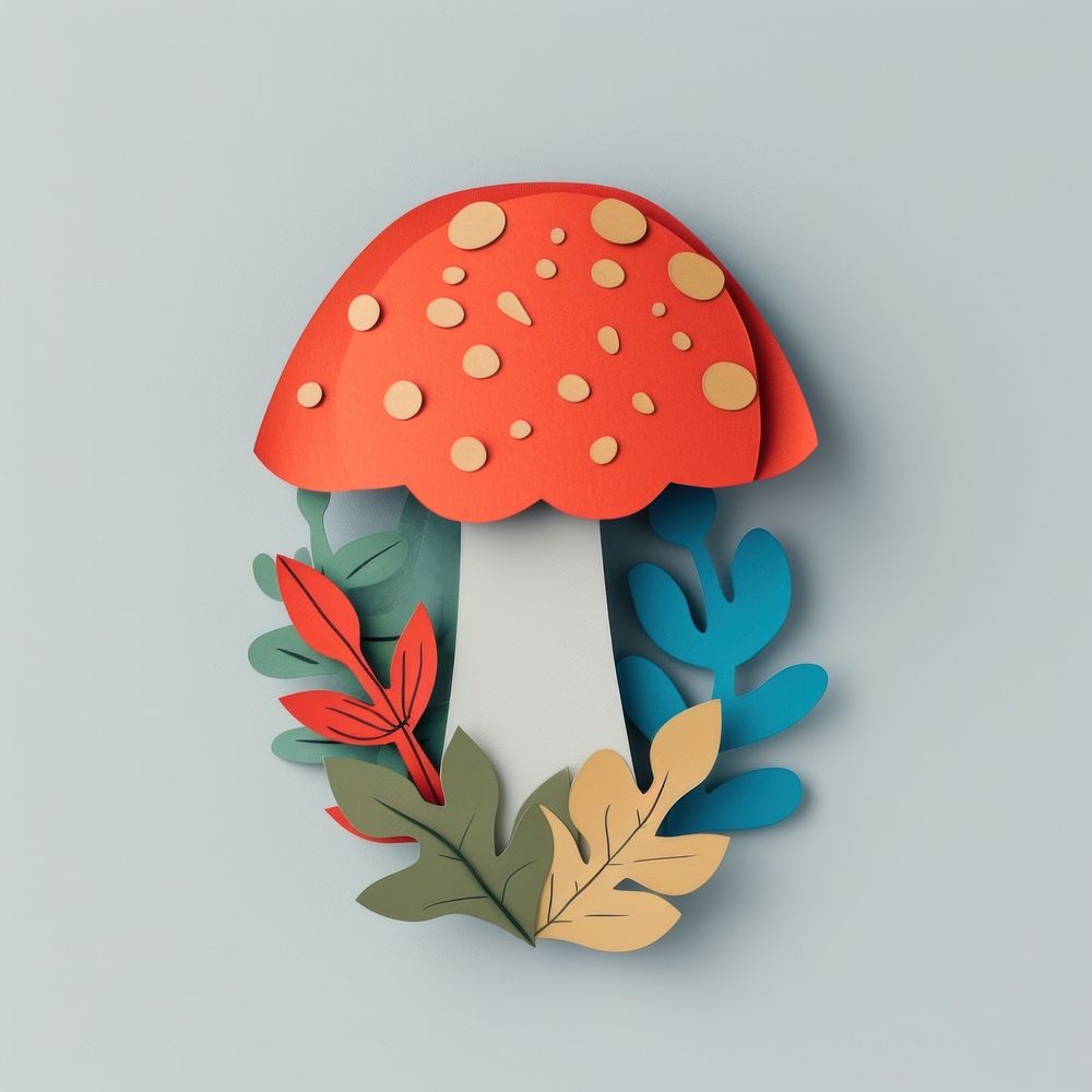 Mushroom fungus plant art.