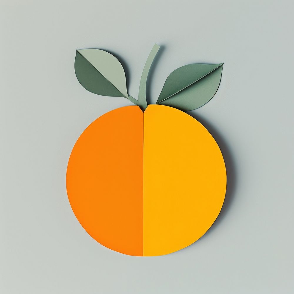 Orange art fruit plant.