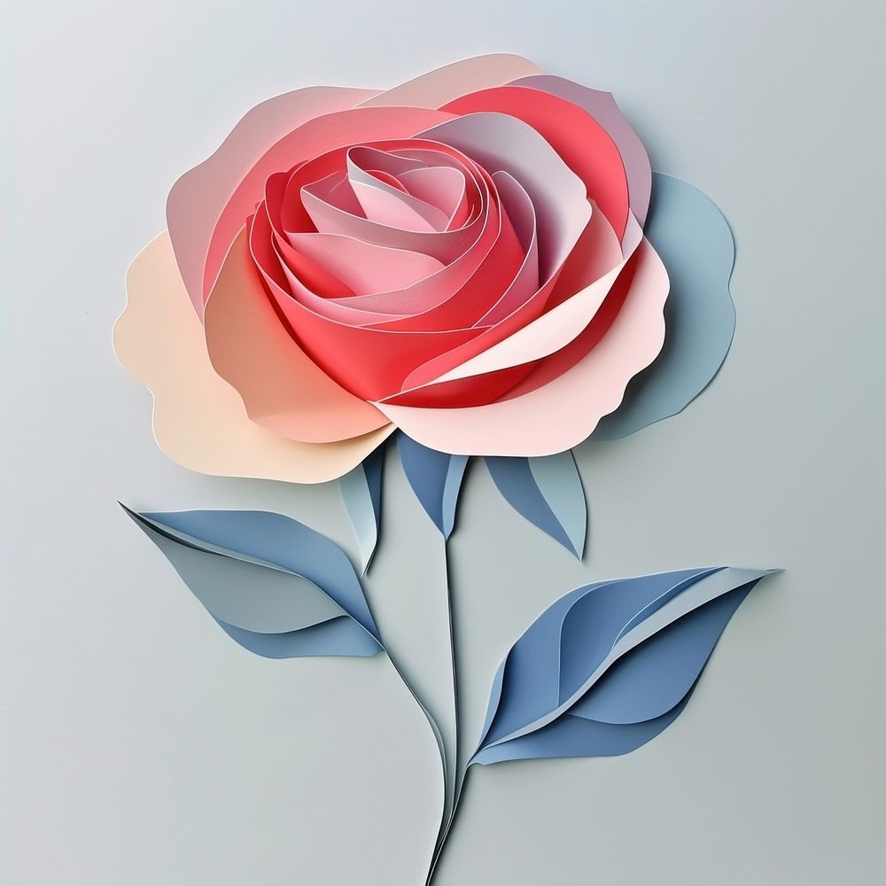 Rose art flower plant.