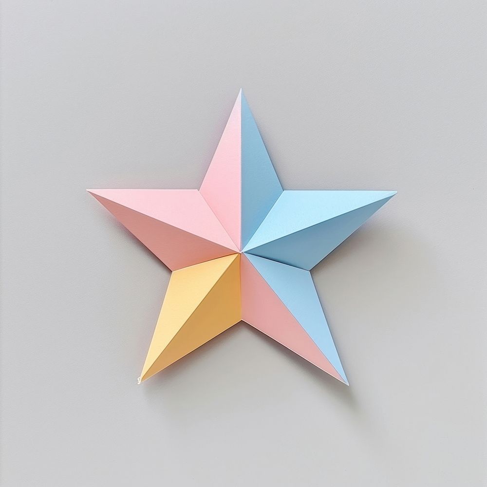 Star art symbol paper.