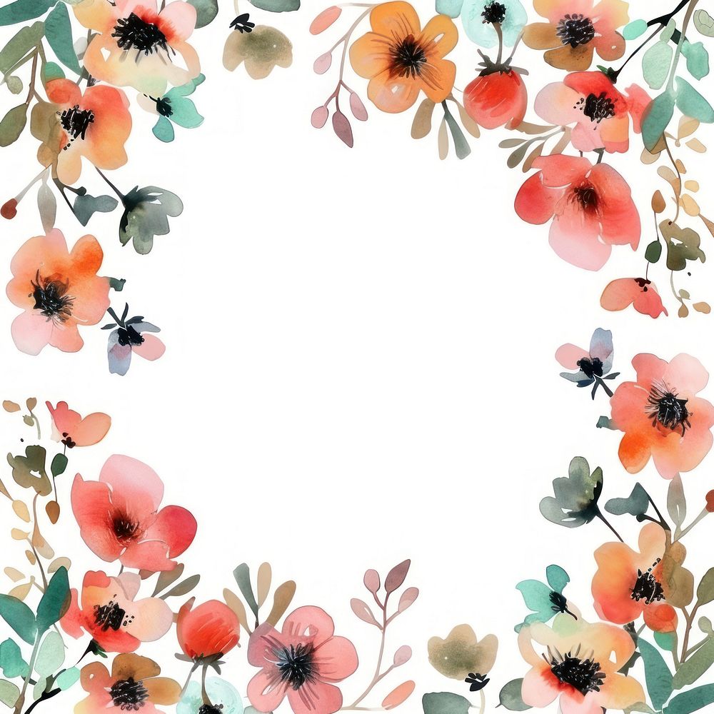 Flower and book circle border pattern backgrounds plant.
