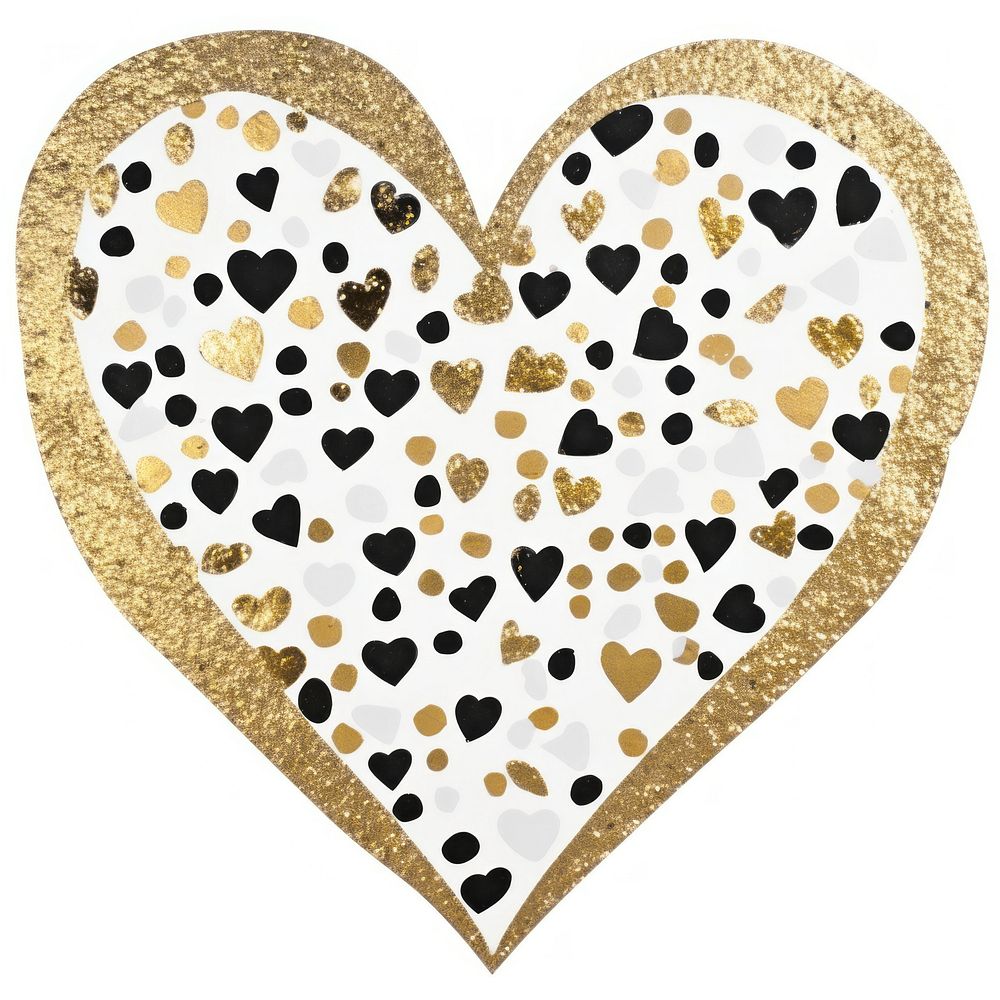 Terrazzo in heart shape ripped paper backgrounds white background celebration.