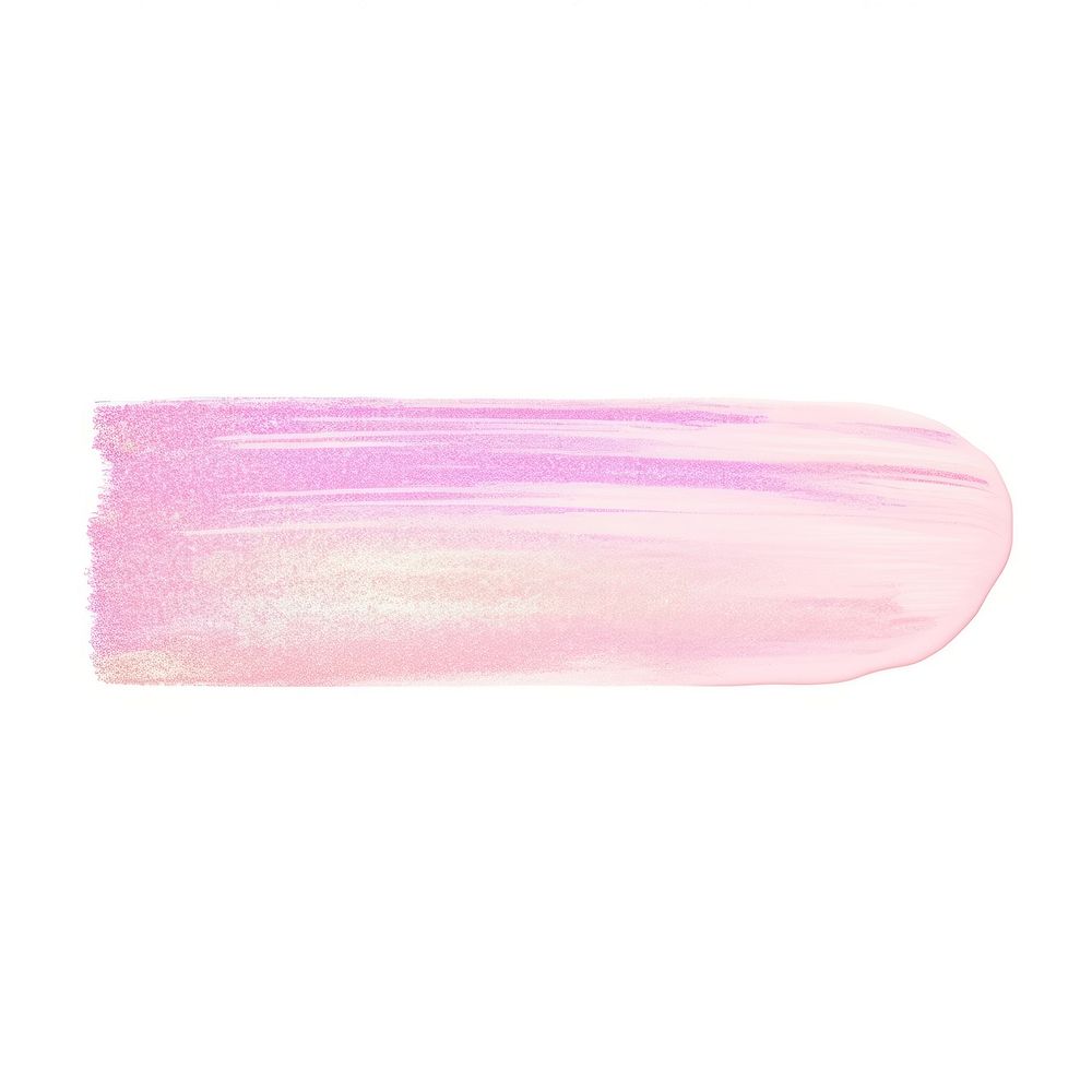 A holography pink shimmering brush white background vibrant color.