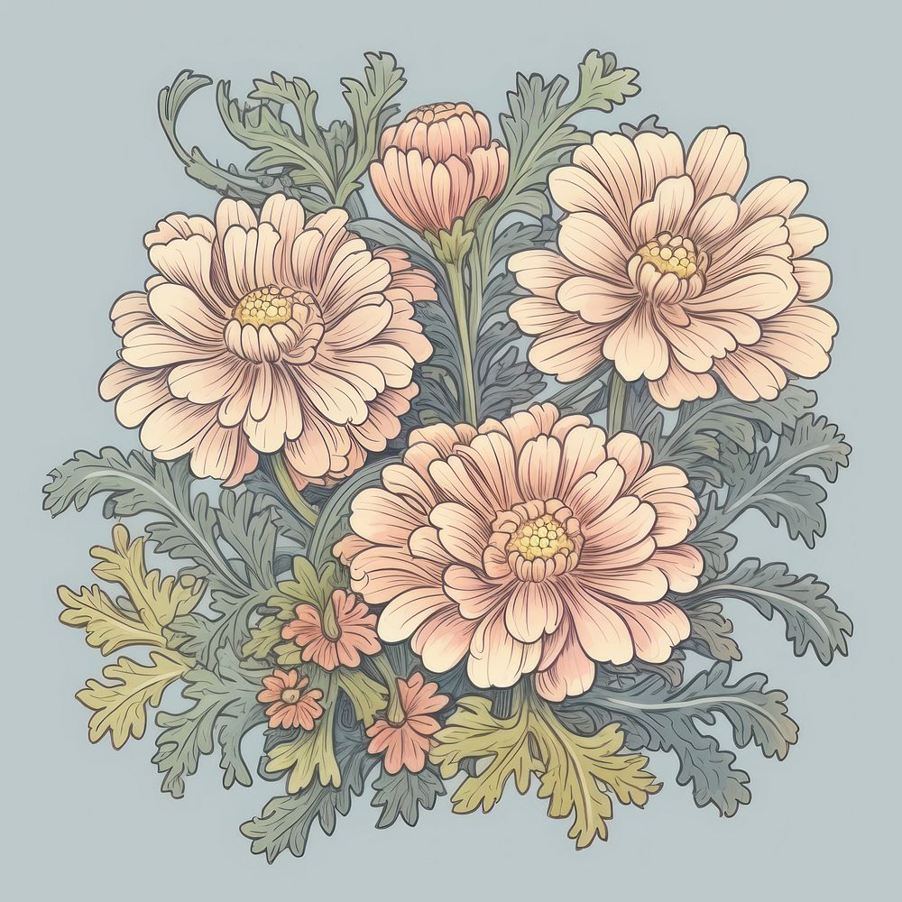 Chrysanthemum chrysanths pattern flower.