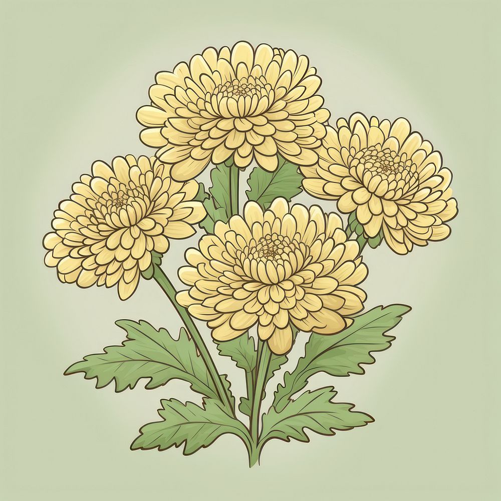 Chrysanthemum chrysanths pattern flower.