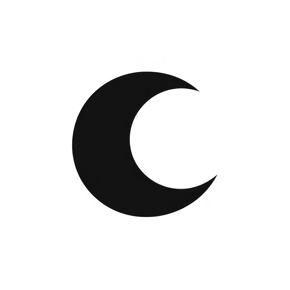 Moon logo icon astronomy symbol night.