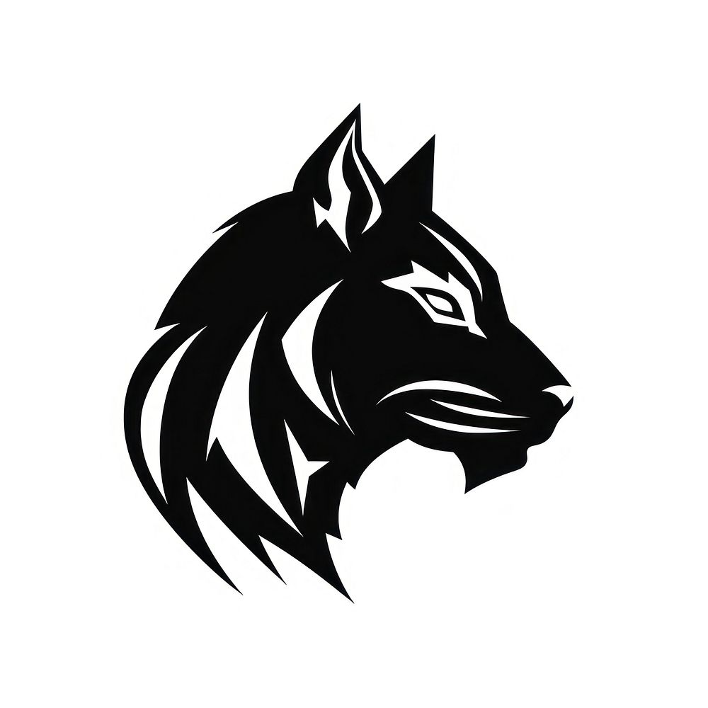 Animal logo icon black creativity monochrome.