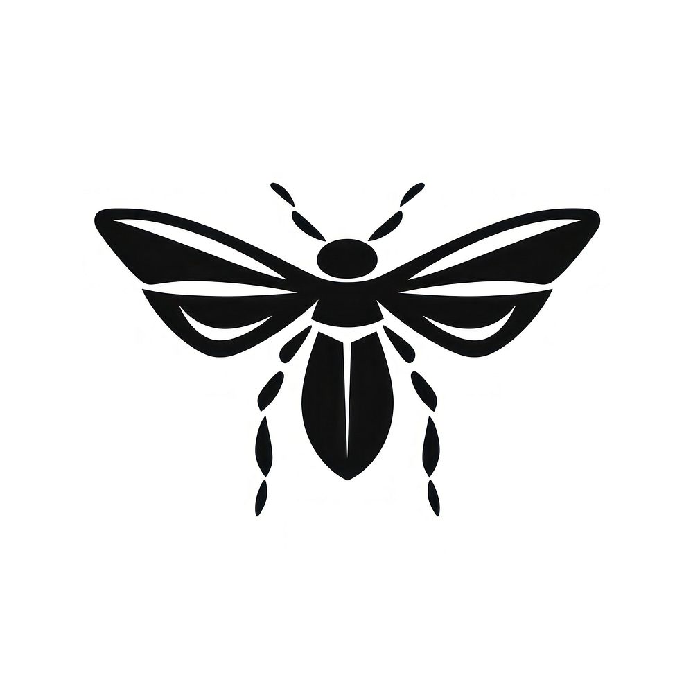 Bug logo icon insect animal black.