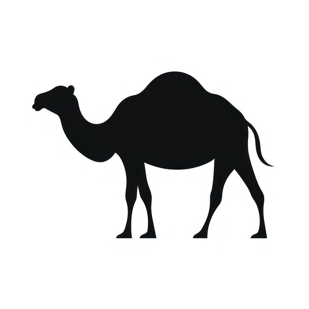 Camel logo icon silhouette animal mammal.