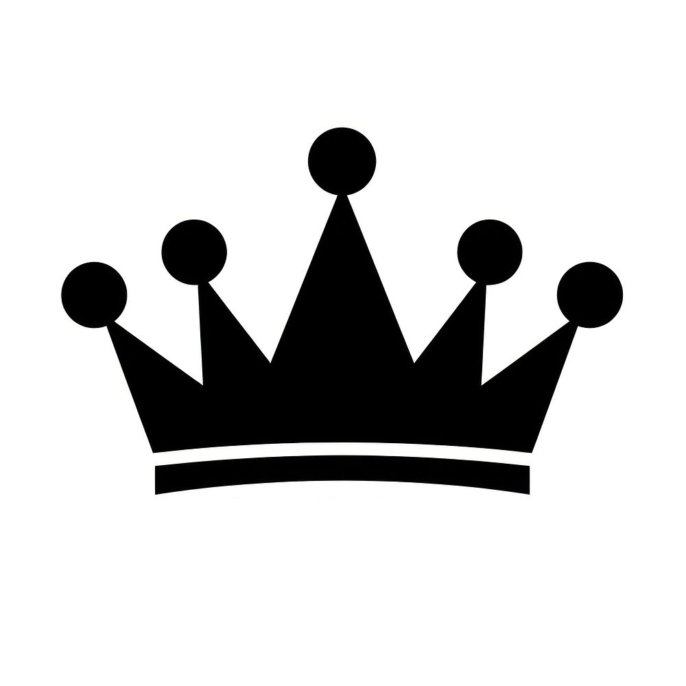 Crown logo icon black accessories monochrome.